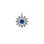 Shiny Evil Eye Pendant-DIY Jewelry Making Accessories   22x24mm