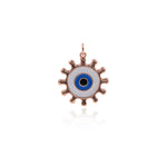 Shiny Evil Eye Pendant-DIY Jewelry Making Accessories   22x24mm
