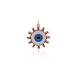 Shiny Evil Eye Pendant-DIY Jewelry Making Accessories   22x24mm
