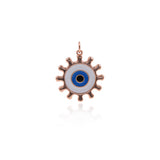 Shiny Evil Eye Pendant-DIY Jewelry Making Accessories   22x24mm