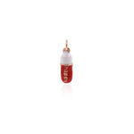Shiny HAPPY Micropavé Pill Pendant-DIY Jewelry Making Accessories   6x17mm