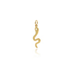 Shiny Minimalist Snake Pendant-DIY Jewelry Making Accessories   8x22mm