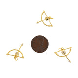 Shiny Minimalist Bow and Arrow Pendant-DIY Jewelry Making Accessories