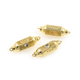 Shiny Heart Shaped Zircon Bead Connector-DIY Jewelry Making Accessories   33x11mm