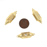 Shiny Heart Shaped Zircon Bead Connector-DIY Jewelry Making Accessories   33x11mm
