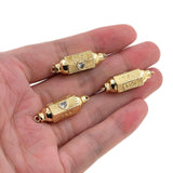 Shiny Heart Shaped Zircon Bead Connector-DIY Jewelry Making Accessories   33x11mm
