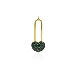 Personalized Jewelry-Exquisite Heart Pendant-DIY Jewelry Accessories   13x33mm