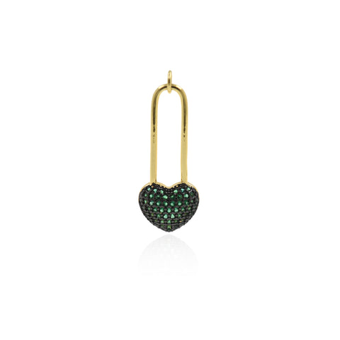 Personalized Jewelry-Exquisite Heart Pendant-DIY Jewelry Accessories   13x33mm