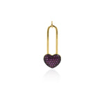 Personalized Jewelry-Exquisite Heart Pendant-DIY Jewelry Accessories   13x33mm