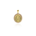 Personalized Jewelry-Virgin Mary Zircon Pendant-DIY Jewelry Accessories  20x25mm