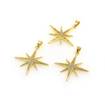Personalized Jewelry-Micro Pavé Polaris Pendant-DIY Jewelry Accessories  30x32mm