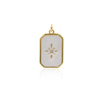 Personalized Jewelry-Enamel Polaris Pendant-DIY Jewelry Accessories  16x26.5mm