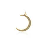 Personalized Jewelry-Exquisite Moon Pendant-DIY Jewelry Accessories   22x23mm