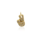 Personalized Jewelry-Exquisite Yay Gesture Pendant-DIY Jewelry Accessories  12x21mm