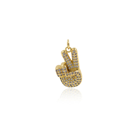 Personalized Jewelry-Exquisite Yay Gesture Pendant-DIY Jewelry Accessories  12x21mm