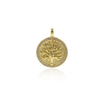 Personalized Jewelry-Exquisite Round Tree of Life-DIY Jewelry Accessories  22x28mm