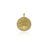 Personalized Jewelry-Exquisite Round Tree of Life-DIY Jewelry Accessories  22x28mm