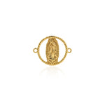 Personalized Jewelry-Exquisite Round Bodhisattva Connector-DIY Jewelry Accessories  23x18mm
