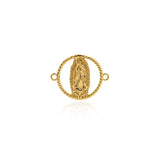 Personalized Jewelry-Exquisite Round Bodhisattva Connector-DIY Jewelry Accessories  23x18mm