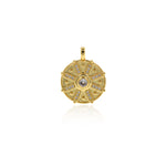 Personalized Jewelry-Round Zircon Pendant-Jewelry Accessories  21x27mm