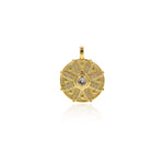 Personalized Jewelry-Round Zircon Pendant-Jewelry Accessories  21x27mm