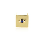 Personalized Jewelry-Rectangular Evil Eye Pendant-Jewelry Accessories  20x22.5mm