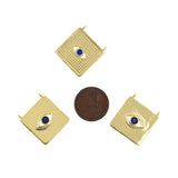 Personalized Jewelry-Rectangular Evil Eye Pendant-Jewelry Accessories  20x22.5mm
