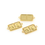 Personalized Jewelry-Rectangular Star Moon Connector-Jewelry Accessories  32x15mm