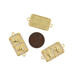 Personality Jewelry-Rectangular Micropavé Connector for Boys and Girls-Jewelry Accessories  32x15mm