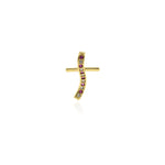 Individualism Jewelry-Exquisite Zircon Cross Pendant-Jewelry Accessories  13x20mm