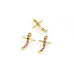 Individualism Jewelry-Exquisite Zircon Cross Pendant-Jewelry Accessories  13x20mm