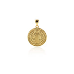 Shiny Round Minimalist Pendant-Coin Pendant-DIY Jewelry Accessories   17x9.5mm