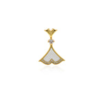 Minimalist Enamel Dress Pendant-Gifts for Lovers-DIY Jewelry Accessories   17x24mm