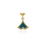 Minimalist Enamel Dress Pendant-Gifts for Lovers-DIY Jewelry Accessories   17x24mm