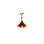 Minimalist Enamel Dress Pendant-Gifts for Lovers-DIY Jewelry Accessories   17x24mm