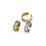 Individualism Jewelry-Minimalist Hollow LOVE Ring-DIY Jewelry Accessories  18x19x6mm