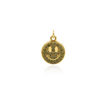 Individualism Jewelry-Exquisite Smiley Zircon Pendant-DIY Jewelry Accessories   12x14.5mm