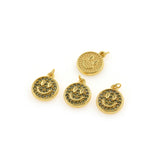 Individualism Jewelry-Exquisite Smiley Zircon Pendant-DIY Jewelry Accessories   12x14.5mm