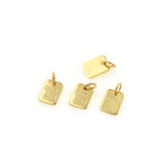 Individualism Jewelry-Rectangular Lucky Pendant-DIY Jewelry Accessories    7x9mm