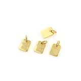 Individualism Jewelry-Rectangular Lucky Pendant-DIY Jewelry Accessories    7x9mm