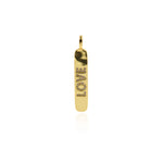 Individualism Jewelry-Long LOVE Pendant-DIY Jewelry Accessories  7x44mm