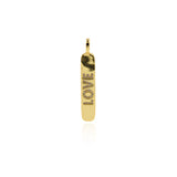 Individualism Jewelry-Long LOVE Pendant-DIY Jewelry Accessories  7x44mm