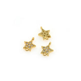 Individualism Jewelry-Exquisite Star Zircon Connector-DIY Jewelry Accessories  7.5x10mm