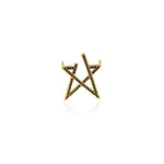 Individualism Jewelry-Micropavé Star Pendant-DIY Jewelry Accessories  18.5x22mm