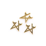 Individualism Jewelry-Micropavé Star Pendant-DIY Jewelry Accessories  18.5x22mm