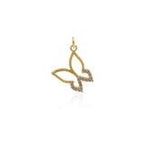 Individualism Jewelry-Exquisite Butterfly Pendant-DIY Jewelry Accessories  17x18mm