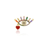 Individualism Jewelry-Exquisite Colorful Evil Eye Pendant-DIY Jewelry Accessories  31x19mm