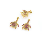 Individualism Jewelry-Exquisite Turtle Pendant-DIY Jewelry Accessories   21x25mm