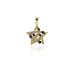 Individualism Jewelry-Exquisite Micropavé Star Pendant-DIY Jewelry Accessories   24x25mm
