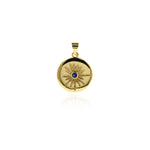 Individualism Jewelry-Exquisite Round Polaris Pendant-DIY Jewelry Accessories  17x20mm